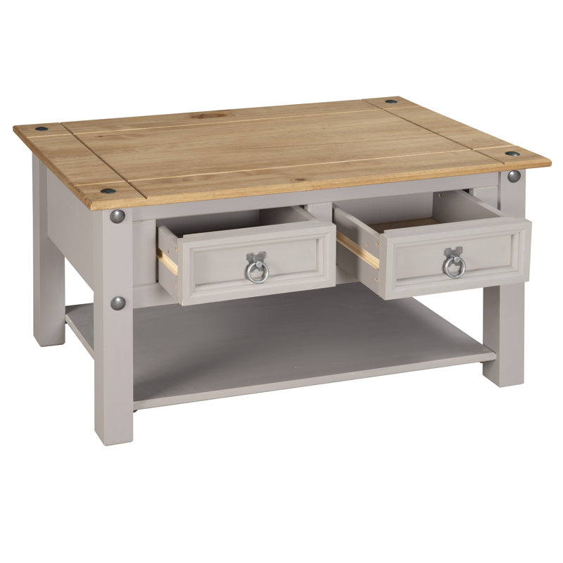 Crestone Four Leg Coffee Table with Storage