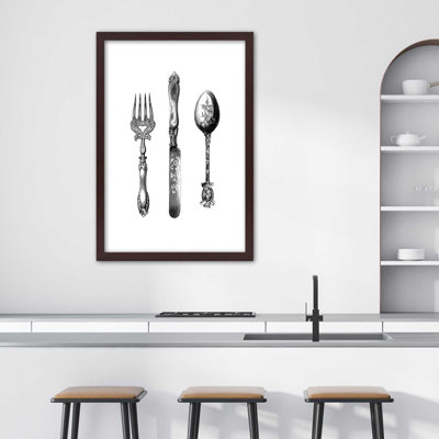 Rustic Cutlery - Single Picture Frame Print