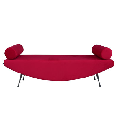 Orient Fabric, Faux Leather Upholstered Bench