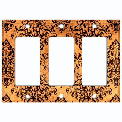 Landscape & Nature 3 - Gang Toggle Light Switch Standard Wall Plate