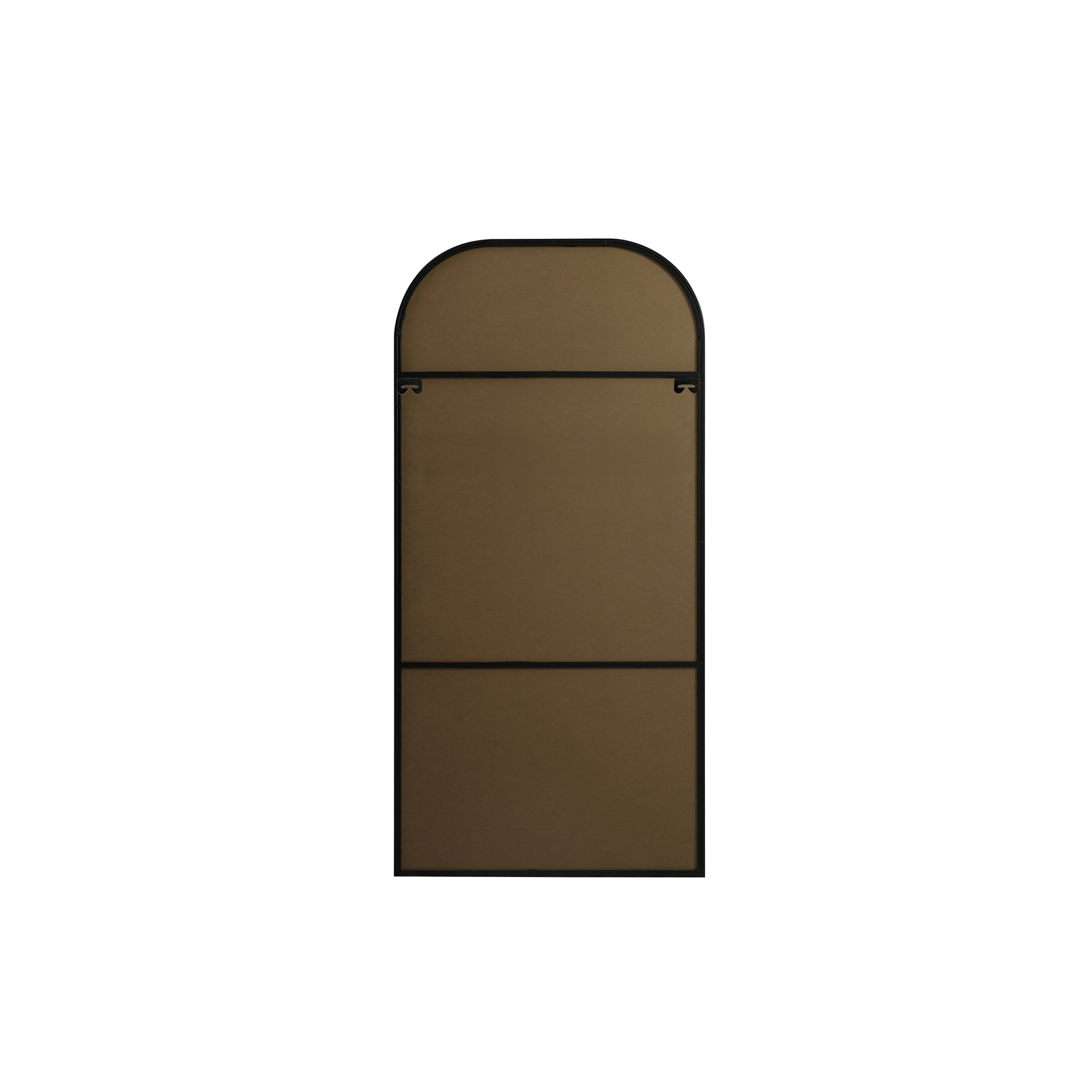 Sabine Metal Wide Arch Wall Mirror, 66" x 32", Black