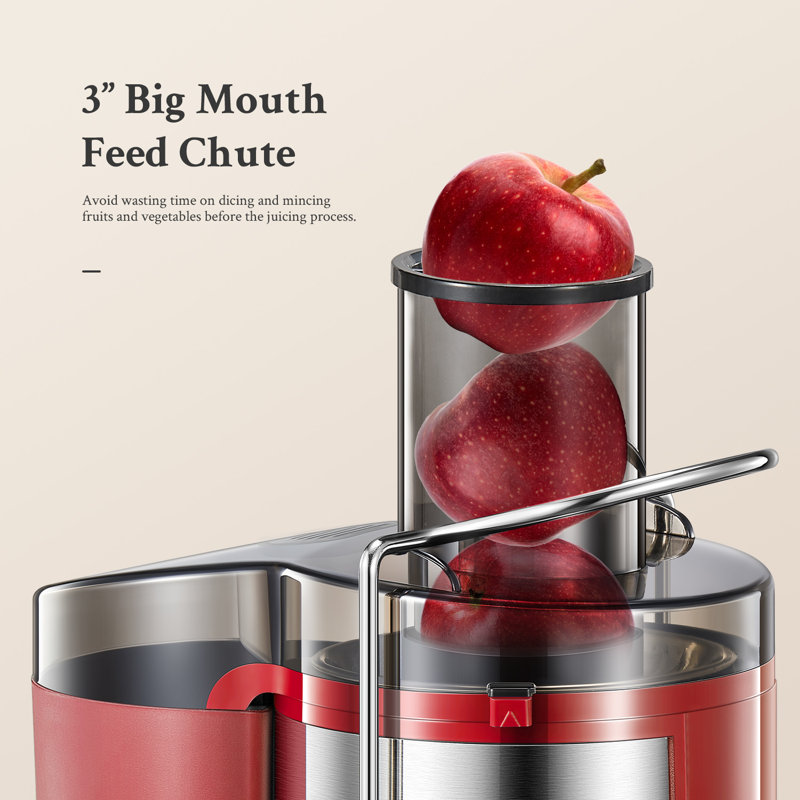 J-XIN Trading Co., Limited 800W 2 Speed Electric Centrifugal Juicer, Red