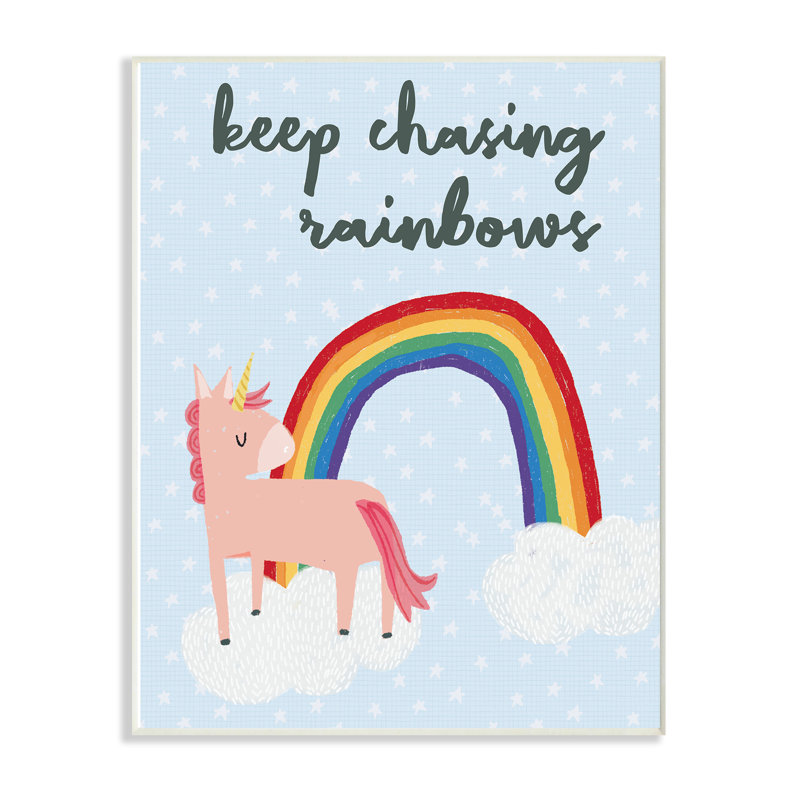 Décoration murale pour enfant Severson Unicorn, Plaque murale, H 15 po x l 10 po