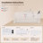 73" x 48" Whirlpool Jetted Bathtub Hydro Acrylic Massage Tub Chromatherapy,UL UPC Certified,3 Sided Apron,110 Gal. Left Drain for 2 Person