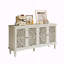 Buffet antique 60 "avec sculptures florales-880638749