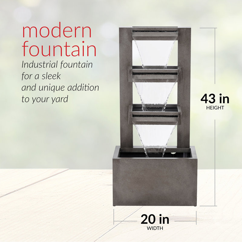 Georgetown Metal Weather Resistant Floor Fountain