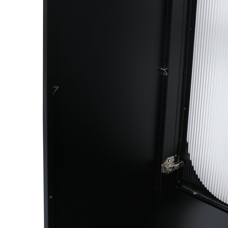 Meuble-lavabo autoportant avec lavabo en céramique, Noir