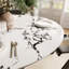 Chic Luxury Black Round Dining Kitchen 53" Table - White Black With Vase-Shaped Solid Wood Pedestal For 6-488883778-488883806