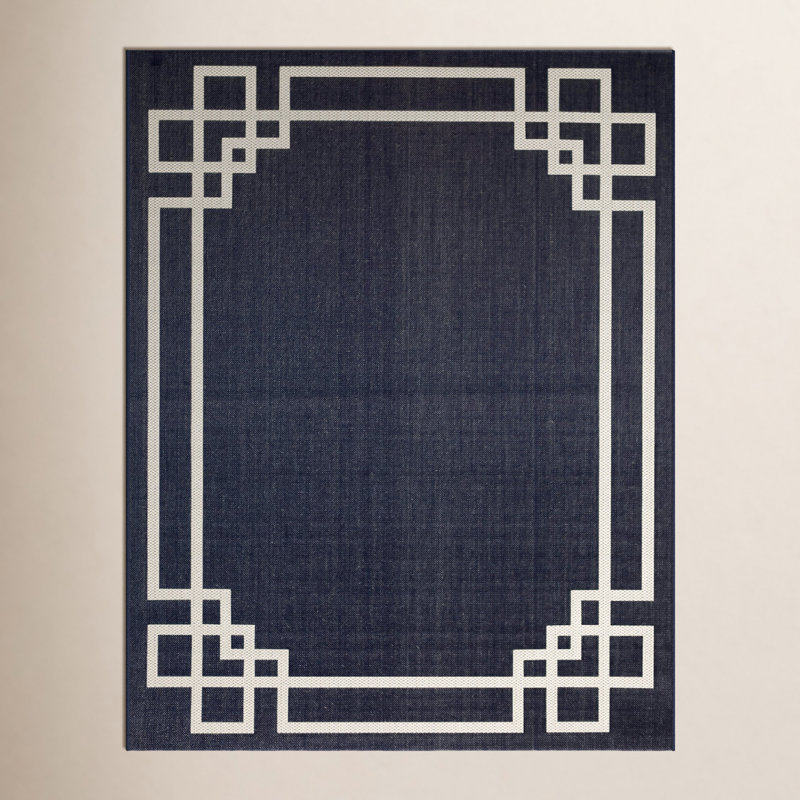 Geometric Indoor / Outdoor Rug, Rectangle 5'3" x 7'