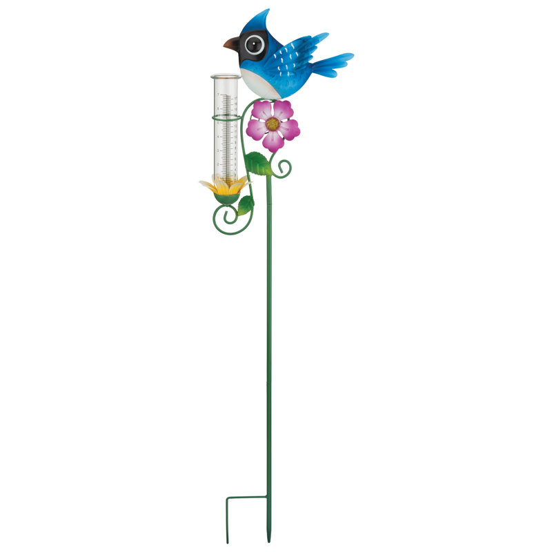 Rain Gauge Stake - Bluebird