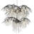Montriel 18 - Light Steel Dimmable Tiered Chandelier-315284552