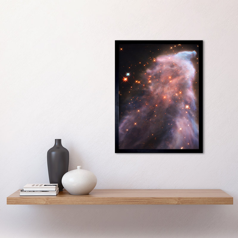 Hubble Space Telescope IC 63 Ghost Nebula Dust Gas - Single Picture Frame Print
