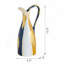 Vase en céramique avec finition abstraite pour décor intérieur contemporain éclectique Art Deco