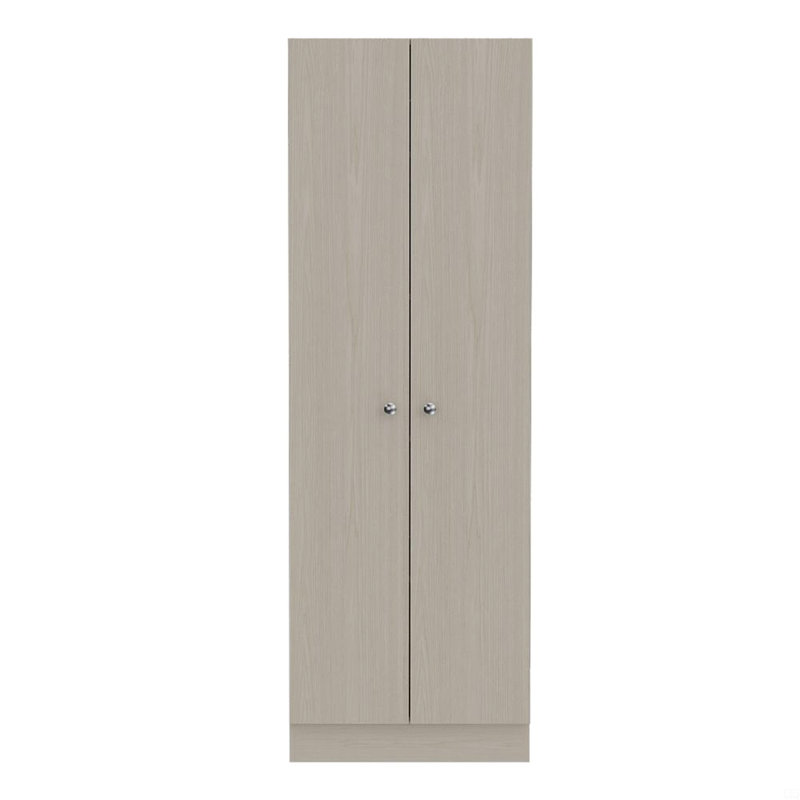 Armoire de rangement rectangulaire à 2 portes, Grey