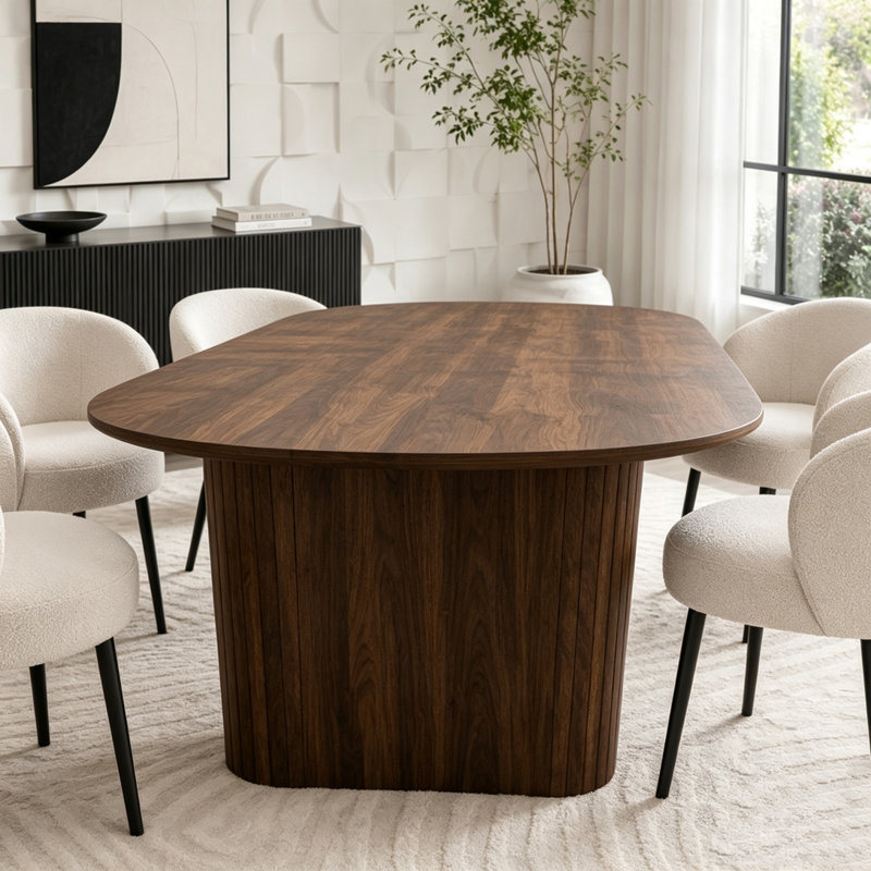 Oval Dining Table for 4-8