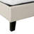 Bed, Queen Size, Bedroom, Upholstered, Linen Look, Black Wood Legs
