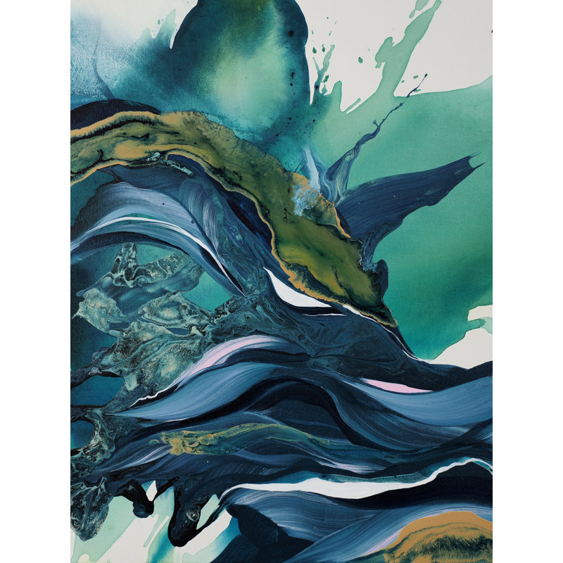 Origines par Novi Lim - Peinture, Toile avec cadre noir, 32" H x 24" W