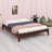 Solid Dry Bamboo Wood Platform Bed-1532626555