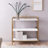 Leick Home Claudette Mixed Metal And Wood Bookshelf - Compact Storage Solution With Adjustable Shelf And Elegant Design