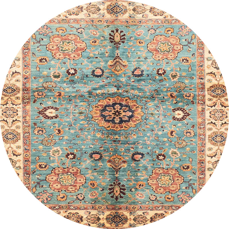Abstract Indoor Rug, Round 3'