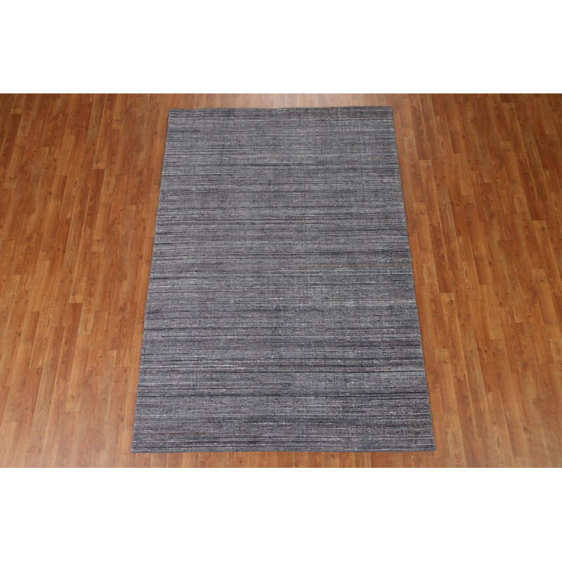 Tapis moderne Gabbeh noué à la main 5 x 8