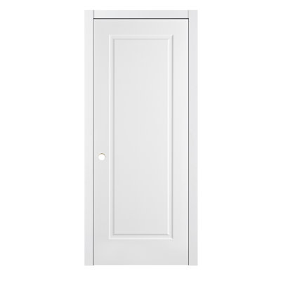 Porte intérieure stratifiée blanche 1 panneau