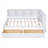 DayBed with Storage Shelf and USB Charging Ports-620142902-620142904