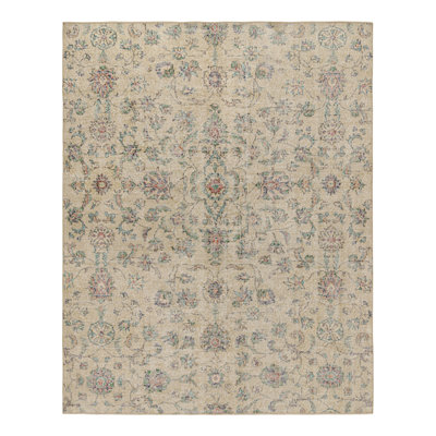 One-of-a-Kind Rectangle 6’6”x8’3” 1960s Wool Area Rug