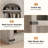 Bookcase Arched Bookshelf 71.65In Tall Bookcase Farmhouse Display Storage Rack-752637356