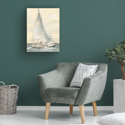 Breakwater Bay Michael Willett Nautical Study I Canvas Wall Art WAG37763
