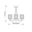 Ampelius Glass and Steel Semi Flush Mount-91062673