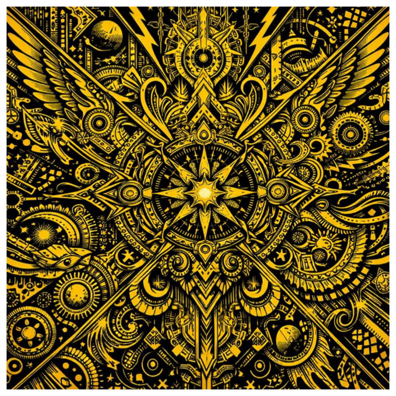 Tapis de bain à motif géométrique complexe, 34in W x 21in L
