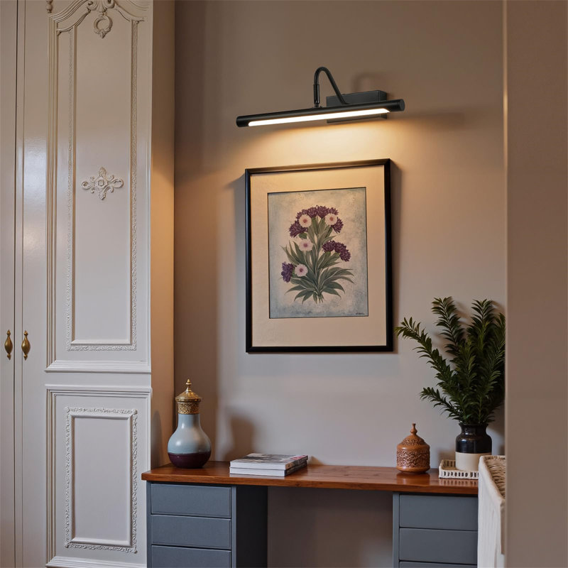 Dimmable LED Wall Mount Picture Light, Matte Black