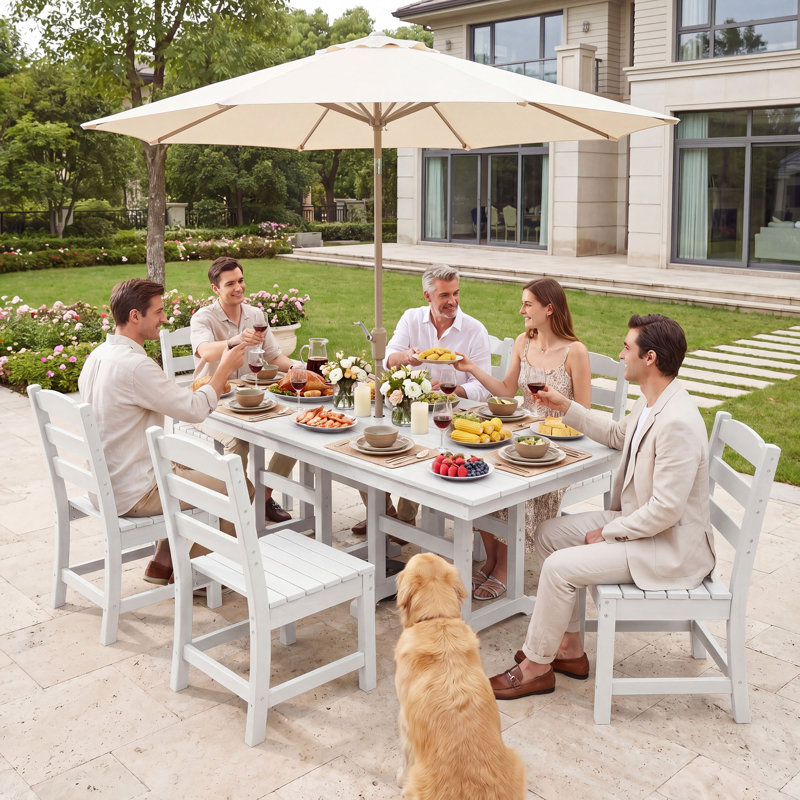 Chaises de patio Edrosie Inc, Blanc