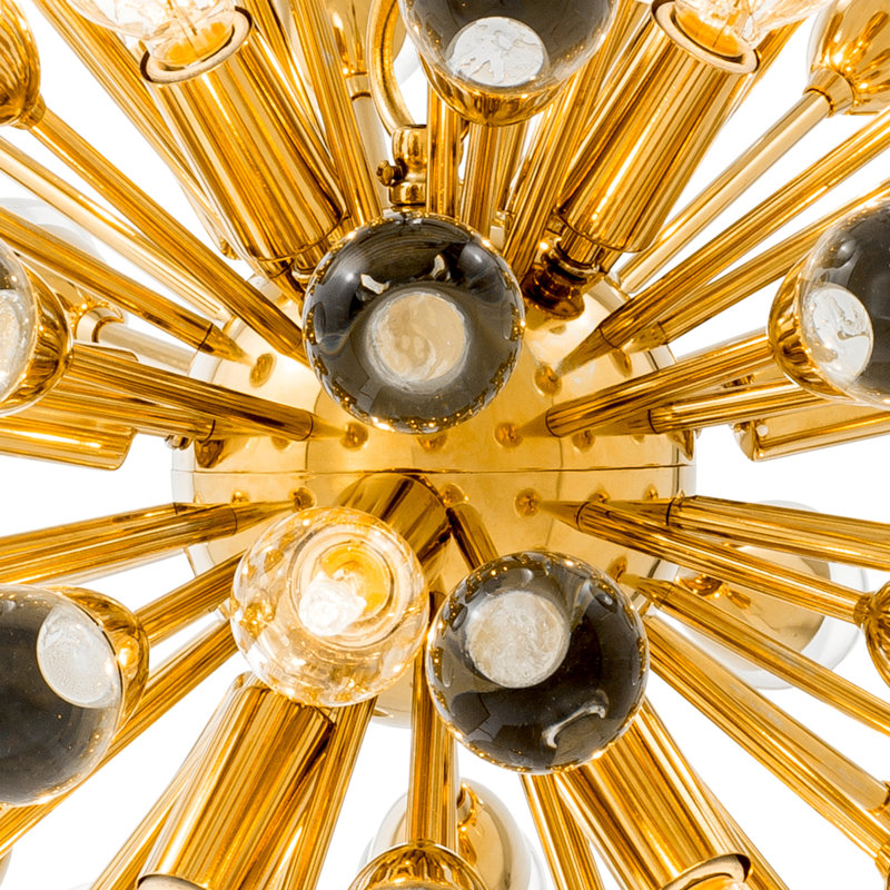 Antares 12 - Light Chandelier, Gold, 79" H x 20" W x 20" D