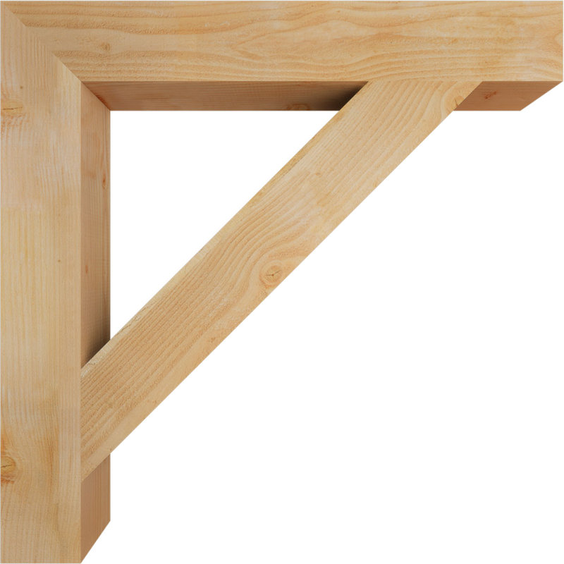 Support de bloc traditionnel, H 42 po x l 6 po x P 42 po, Douglas (sciage brut)