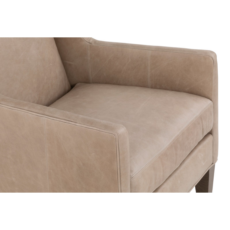 Boyleston Wingback Chair, 1111 Brown, Almond Buff