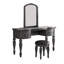 Ensemble de coiffeuse avec tabouret et miroir Bloomberg-2077001240