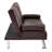 Armarion Convertible Faux Leather Futon Sofa Bed, Versatile Comfort with Customizable Positions-728286243
