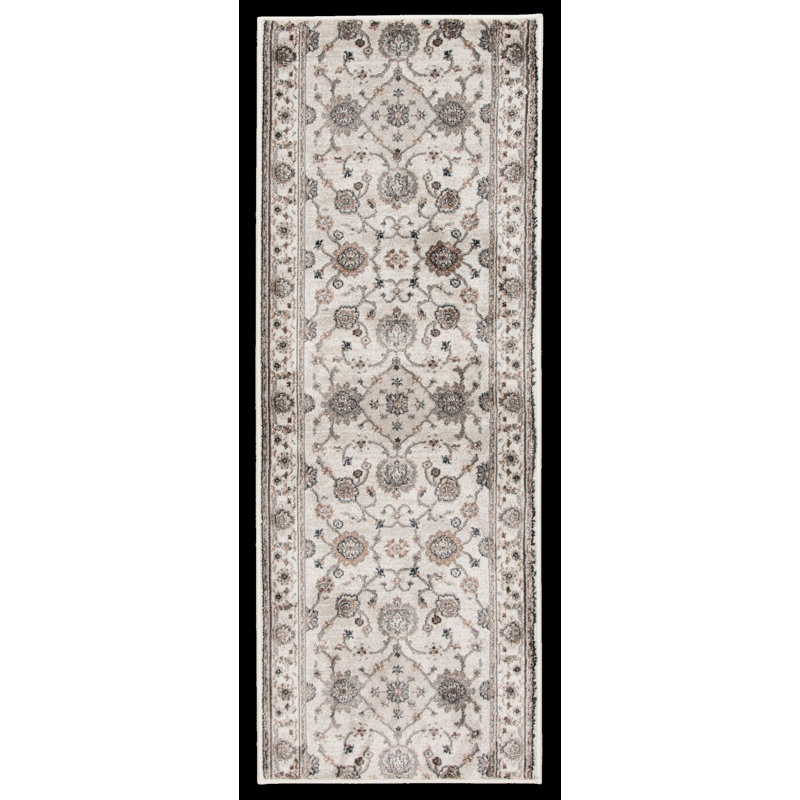 Moreno White Cap Greige Indoor Area Rug, Rectangle 5' x 7'7", Greige/White