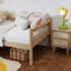 Lit de jour double en pin, avec rangement, style rustique moderne, gain de place.-1019668148
