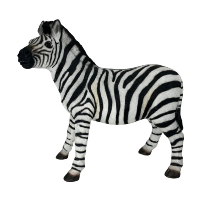 Simulated Zebra Garden Statue