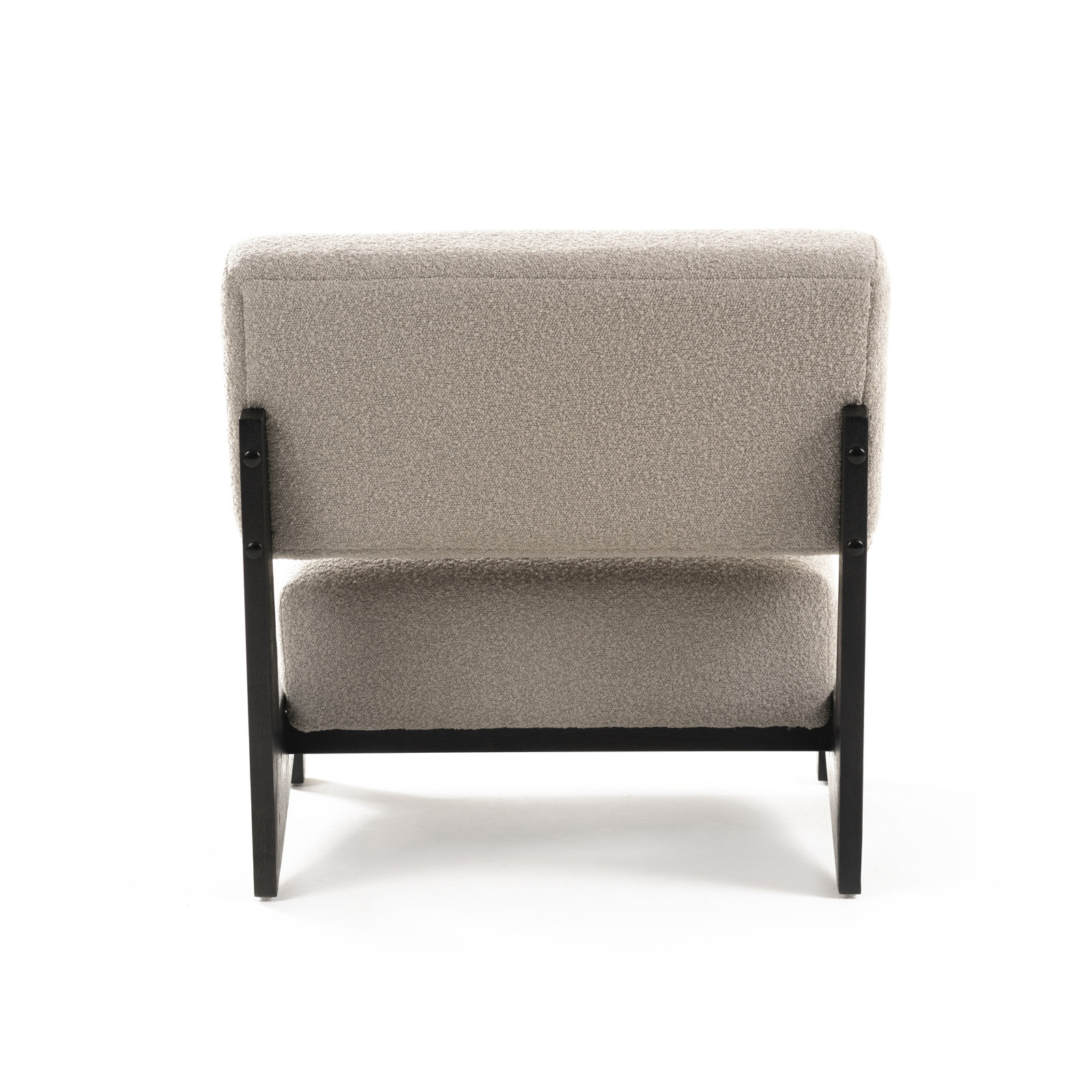 Brest Lounge Chair, Light Gray & Black