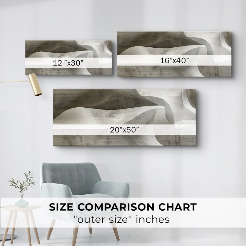 Abstract Series 4 #XCII-Wide Gallery Wrapped Canvas, 20" H x 50" W