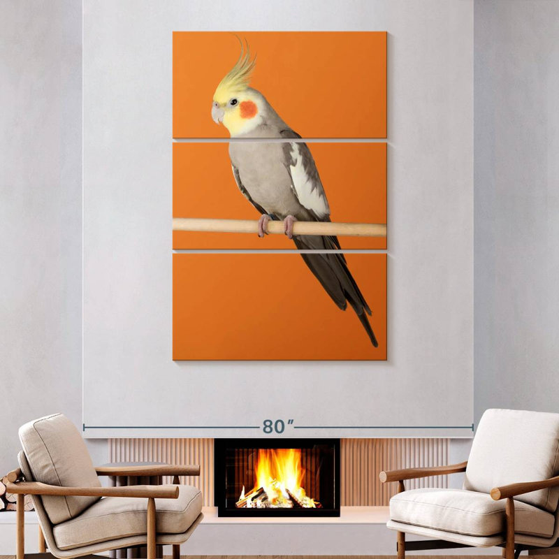 Brampt Cockatiel, 74" H x 48" W