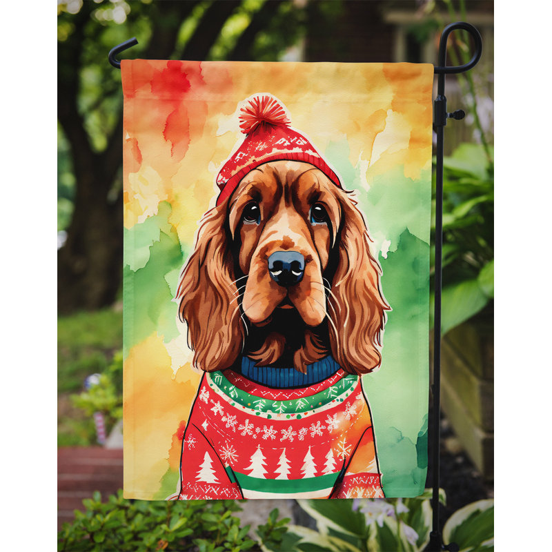 Double Sided Polyester Christmas, 15.5'' H x 11.25'' W