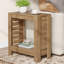 Table d'appoint étroite à 2 niveaux pour petits espaces