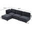Canapé modulaire modulaire, canapé convertible avec rangement, ensemble de canapé pliant multifonctionnel en tissu, canapé 4 places-389174694