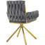 Bessellieu 46cm H Velvet Upholstered Metal Armchair-1515579694-1515579688