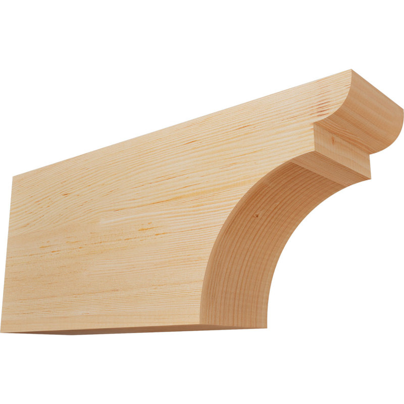 Yorktown Smooth Rafort Tail, Sapin de Douglas, H 10 po x l 24 po x P 5,5 po